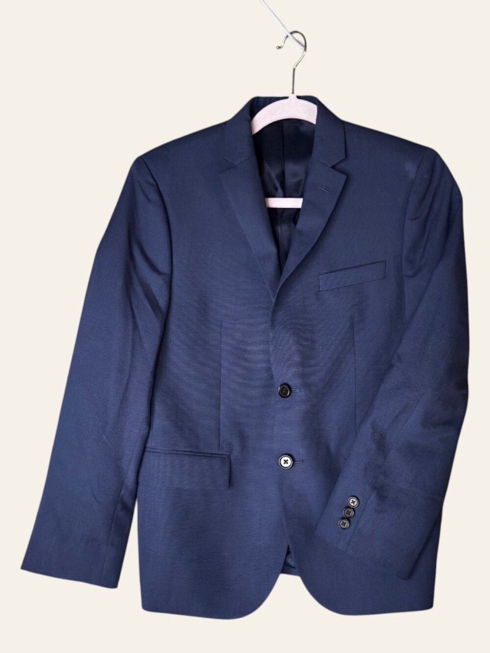 Lauren Ralph Lauren Boys 16R Navy Weave Sport Coat Blazer Suit Jacket Formal
